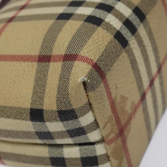 Burberry Nova Check Hand Bag Pvc Beige Silver - Picture 16 of 16